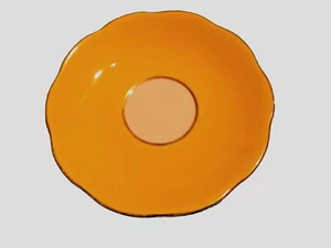 Vintage Trentham Fine Bone China Untertasse Gelb Weiß & Gold - Bild 1 von 2