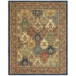 SAFAVIEH Heritage HG911A Handmade Multi / Burgundy Rug - Picture 1 of 44