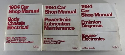 Manual De Taller Ford Mustang, Thunderbird / Lincoln Continental / Mercury 1984 - Imagen 1 de 4