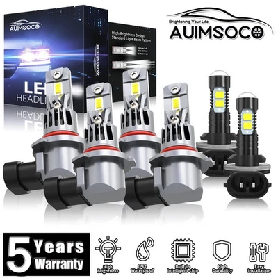 Faros LED bombillas haz alto/bajo luz antiniebla 80000LM para Chevrolet K2500 1999-2000 Foto 1 de 4