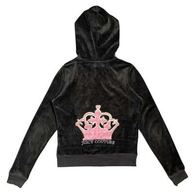 vintage y2k  juicy couture princess velour hoodie size M - Image 1 of 4