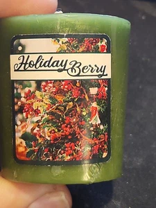 Lot of 2 Holiday Berry Scented Votive Candles 1.69 oz Each – Made in Thailand - Picture 1 of 3