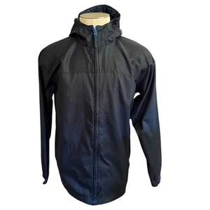 Lands' End Boys Black Windbreaker Folds Into Pouch Size XL 18/20 - Picture 1 of 5