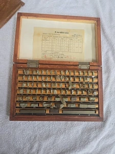 Juego de bloques de calibre 81 piezas de acero inoxidable de 0,050" a 4" grado B sin usar - Imagen 1 de 5