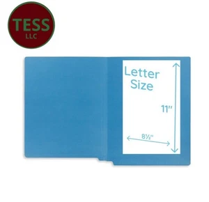 Blue Summit Supplies 100 Blue End Tab File Folders, End Tab Folders, - Picture 1 of 9