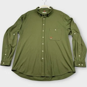 Camisa de Pesca Montauk Tackle Co XL Verde Protección Seca Malla Mangas con Pestaña Rodante EE. UU. - Imagen 1 de 10
