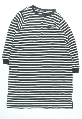 Marks and Spencer Women’s Black Striped T-Shirt Dress Size 20 - Image 1 of 4