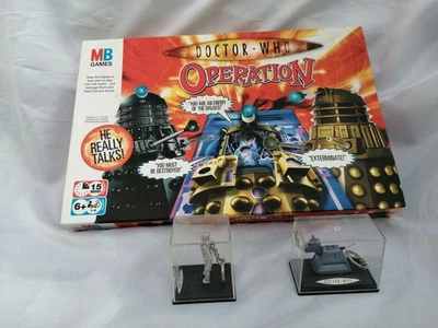 'Doctor Who' Operation Game by MB games for ages 6+  and  2 M&S Dr Who keyrings. - Image 1 of 4