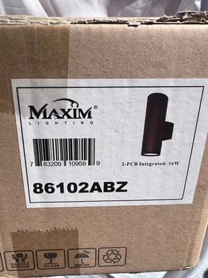 Maxim Lighting 86102ABZ 2PCB 集成 16W-全新带盒密封 — 第 1/3 张图片