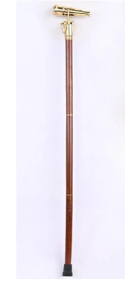 Telescope Design Walking Stick Antique Style Foldable Rosewood Polished Brass - Image 1 of 4