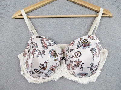 Victoria's Secret Bra Womens 34DDD Dream Angels Lined Demi Floral Lace Boho - Image 1 of 4