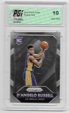 @@@ D'angelo Russell 2015-16 Panini Prizm Rookie Card #322 PGI 10 Warriors