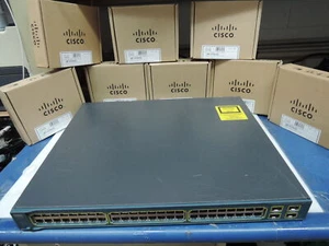 Cisco WS-C3560-48PS-S 48port POE switch. 90 Day's Warranty Real time listing - Picture 1 of 4