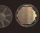 Vintage 4' silicon wafer with Microprocessors - From 1986 and Case is Included