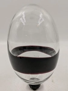 "Huevo grande de vidrio soplado vintage Bjorn Ronnquist Karisma hecho a mano 9"" x 6""" - Imagen 1 de 5