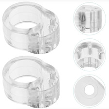 ✅ Anello Salva Maniglia 4 Pezzi Fermaporta Paracolpi Trasparente
