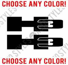 H3 Hummer Vinyl Badge for Hummer Decal Sticker Fender Window Door PAIR Any Color