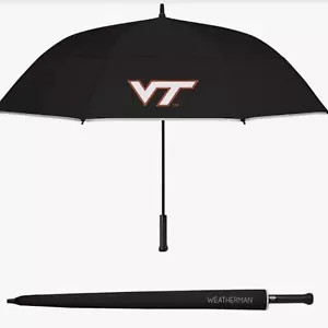 New Weatherman Virginia Tech 68” Golf Umbrella - Picture 1 of 5