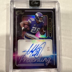 Adrian Peterson “All Day” Presenting Panini ONE Auto 2/3 #199