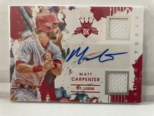 2016 Panini Diamond Kings Signatures Silver /99 Matt Carpenter #DKS-MA Auto