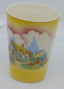 OLD NORTH BAY CANADA SOUVENIR CERAMIC CUP, TUMBLER WITH COTTAGE SCENE - Picture 1 of 4