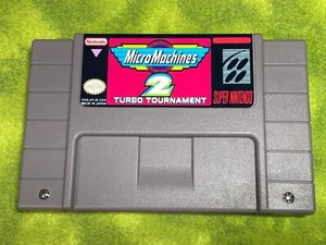 Micro Machines 2 Turbo Tournament SNES Super Nintendo Game NTSC-U/C !!!!!!!!! - Picture 1 of 11