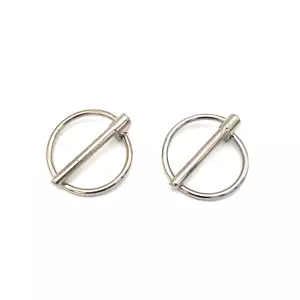 Pair of Allstar Hood Pin Flip Over Torsion Clip 3/16" OD Steel Chrome - Picture 1 of 4