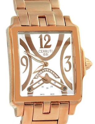 CERRUTI PRESTIGE SCALA LADIE'S DIAMOND SWISS MADE WATCH NEW RGT SS CT100762S05 - image 1 of 4