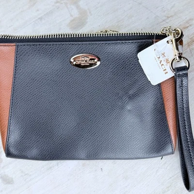 Новый с Ярлыками тренер кошелек с ремешком с брелоком Morgan F64848 черный и коричневый богемное  - Изображение 1 из 4