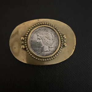 Belt Buckle With Coin “1928” - Picture 1 of 3