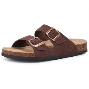 Unisex Cork Footbed Slide Sandal, Arch Support Summer Outdoor Sandals with Ad... - Picture 1 of 6