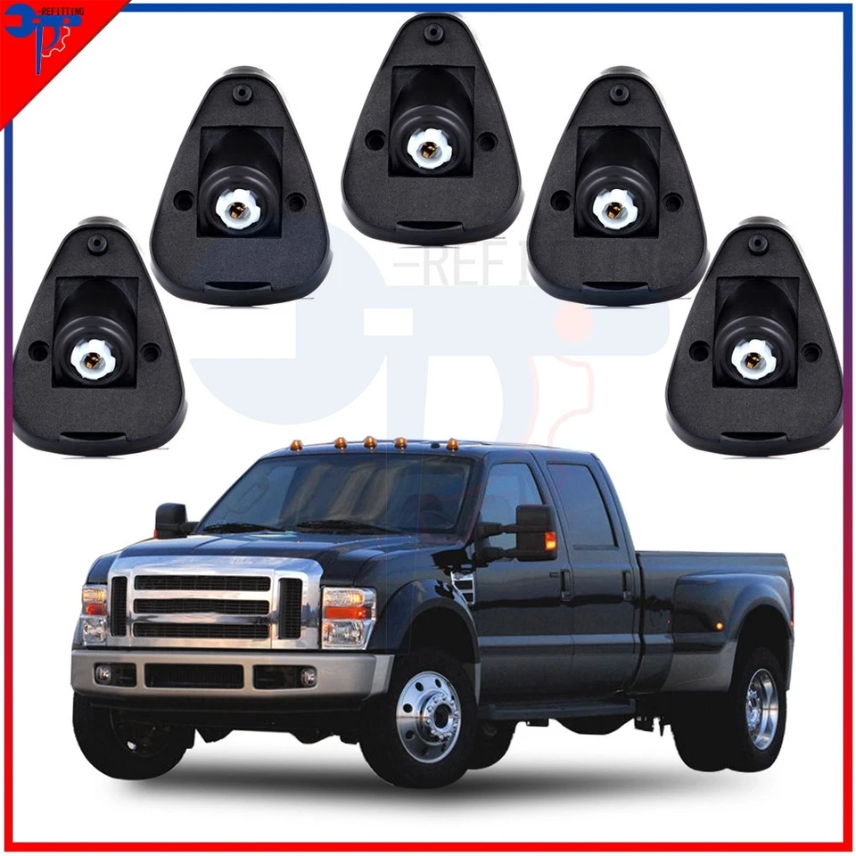 5x Bases de luz de marcha superior de cabina para Ford F-250-550 E-350 1999-2016 Foto 1 de 4