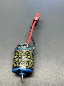TRINITY SAPPHIRE 17 TURN SINGLE BRUSHED MOTOR/VINTAGE RC PARTS/SPEED GEMS MOTOR - Picture 1 of 9