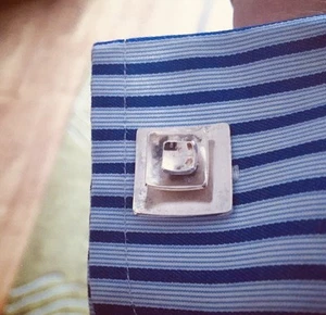 NITA LUSTIG signierte Vintage Sterling Chicago Studio Modernist Manschettenknöpfe, 1950er - Bild 1 von 6