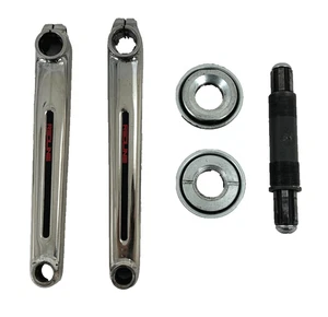 Old School BMX Redline 401 Flight Cranks 180 mm OG Chrome DD Looseball BB - XLNT! - Foto 1 di 21