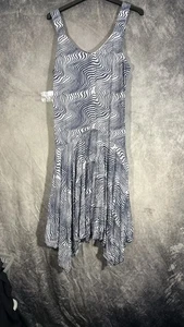 Robe Carine Priscilla topo indigo taille XL été soirée bleu blanc doux - Photo 1/13