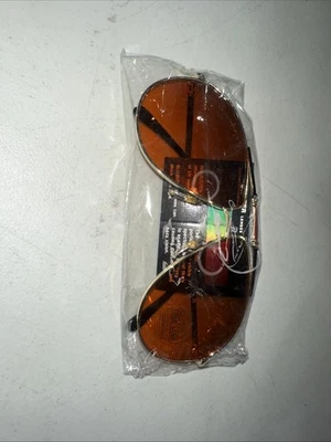 Gafas de sol vintage de aviador con protección ámbar UV marcos dorados Blu Busters Foto 1 de 4