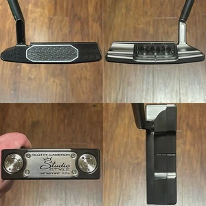 Scotty Cameron Studio Style Newport 2.5 Plus Putter - LH - New - DLC - Blk Shaft - Picture 1 of 10