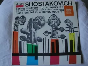 SHOSTAKOVICH STRING QUARTET NO. 4 OPUS 83 THE JANACEK QUARTET VINYL LP 1961 MONO - Picture 1 of 4
