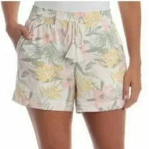Pantalones Cortos Briggs Estampado Floral Mezcla de Lino Talla X-Grande - Imagen 1 de 12