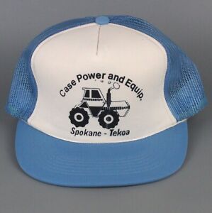 Case Power and Equip Trucker Farmer Hat Cap VTG Mesh Snapback Foam OSFA Unisex
