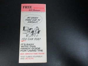 Vintage Handy Guide For Tube Testing From GCS Electronics/Circa 1970s - Picture 1 of 3