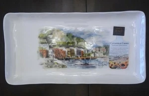 NEW Ceramica Cuore Ceramic Dish Capri Made in Italy 15.5" X 8" - Picture 1 of 3