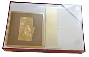 Scatola nuova sigillata 40 cartoline natalizie Burgoyne oro tre re e buste - Foto 1 di 9