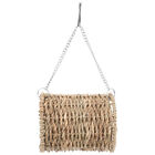 Straw Woven Tunnel for Small Animals - Hanging Nest Hammock Toy