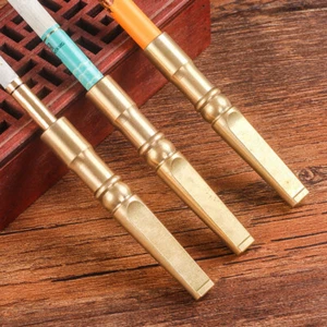 Classic Built-in Filter Brass Cigarette Holder Portable Cigarette Holder - Picture 1 of 5