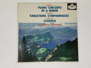 L.P. GRIEG : PIANO CONCERTO in A Minor FRANCK VARIATIONS SYMPHONIQUES CURZON LP - Picture 1 of 4