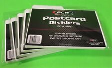 50 POSTCARD DIVIDER , 1-PCD, PVC FREE, ARCHIVAL SAFE, 6"X 4-1/2", MULTIPLE USES