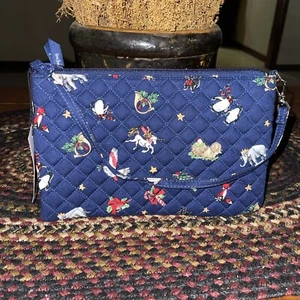 Neu mit Etikett Vera Bradley RFID wandelbare Handgelenktasche Schneekugel Motive Urlaub Weihnachten - Bild 1 von 4