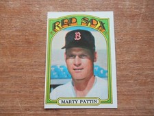 1972 TOPPS MARTY PATTIN #144 BOSTON RED SOX HIGH GRADE NO CREASES